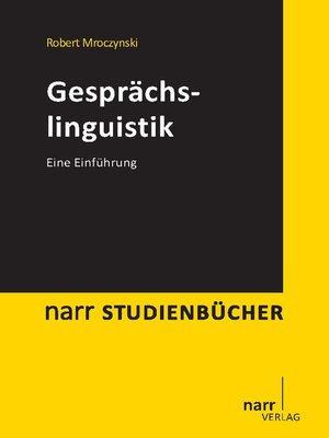cover image of Gesprächslinguistik